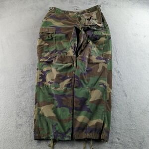Vintage 90s US Military Pants Mens Medium 32x30 Woodland Camo BDU Combat Cargo